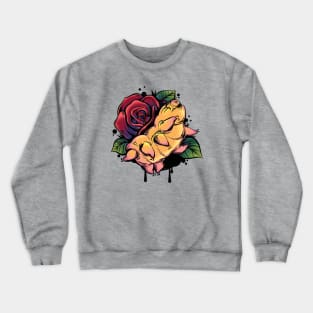 Tardigrade Rose Tattoo Crewneck Sweatshirt